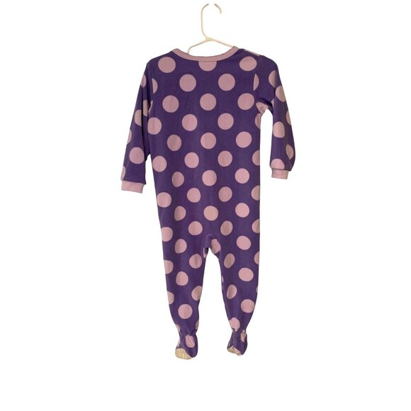 Carter's GIrls Infant Baby Size 24 Months Purple Fleece Super Comfy Full Zip Paj - Picture 4 of 5
